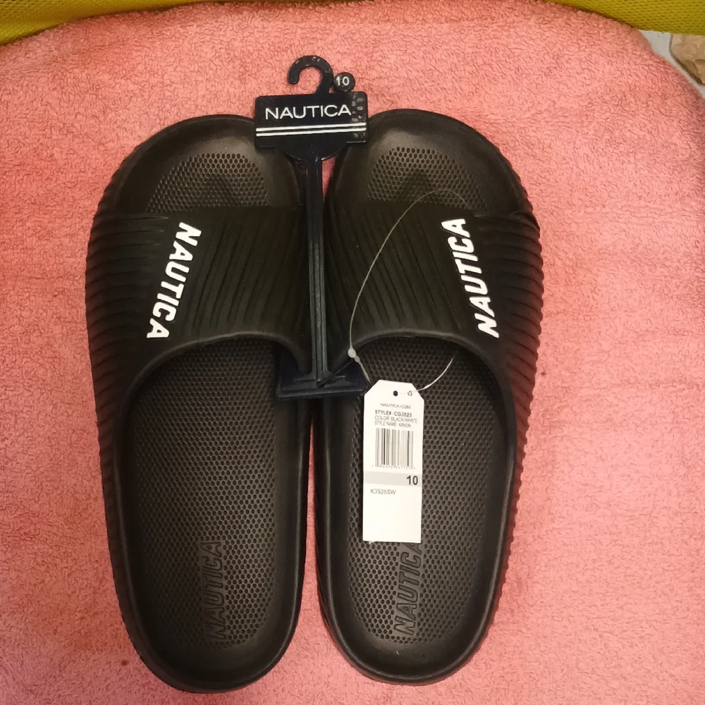 Nautica Mens Athletic Slide EVA Flat